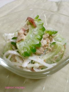 ゴーヤとツナの梅マヨ和え-レシピのメイン写真