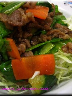 きゅうりと牛肉の焼肉のたれ炒め-レシピのメイン写真