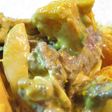 炒めた牛肉でうまみUp!パンプキンサラダ