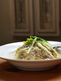 ツナとセロリのクリームパスタ-レシピのメイン写真