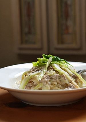 ツナとセロリのクリームパスタ-レシピのメイン写真