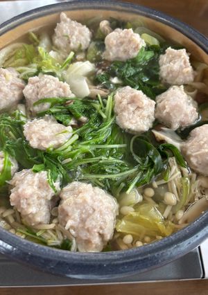 鶏つくね鍋-レシピのメイン写真