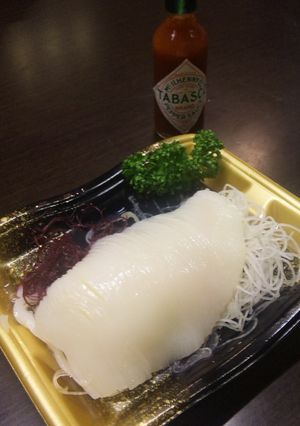 ■いかそうめんにタバスコ?■-レシピのメイン写真