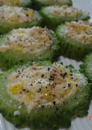 ゴーヤのツナコーンチーズ焼き✿-レシピのメイン写真