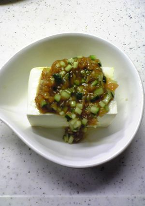 涼しげ♪　冷奴の梅ダレのせ-レシピのメイン写真