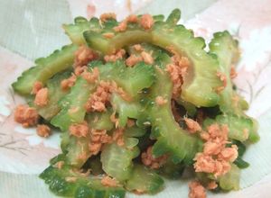 簡単☆美味しい☆ゴーヤ＆焼さけあらほぐし-レシピのメイン写真