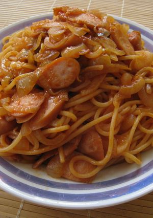 レンジで!ウインナーと玉葱のトマトパスタ-レシピのメイン写真