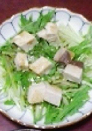 びんちょうまぐろと水菜の電子レンジ蒸し-レシピのメイン写真