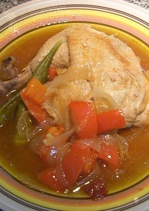ふっくら☆鶏もも肉のパプリカ煮込み-レシピのメイン写真