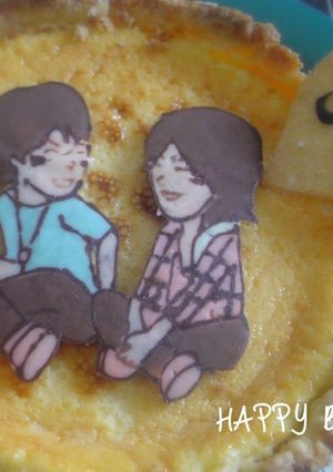 キャラケーキ（仁亀チョコレシピあり）-レシピのメイン写真