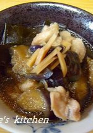 なすと鶏肉の治部煮-レシピのメイン写真
