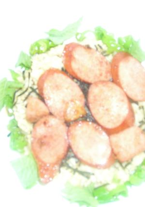 ウインナーどんぶり大葉＆ししとうソテー-レシピのメイン写真