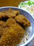 さっくりじゅわ～のソースかつ丼♪