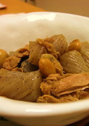 蒟蒻とシーチキン・大豆の煮物-レシピのメイン写真