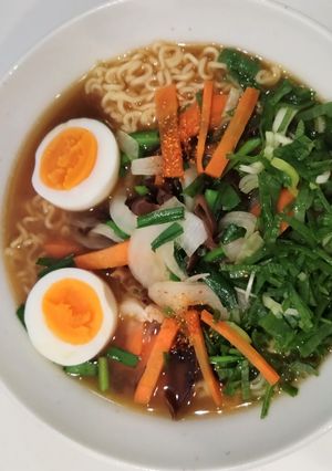 サッポロ一番みそラーメンで野菜たっぷり！-レシピのメイン写真