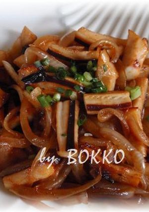 焼きイカのケチャップ炒め-レシピのメイン写真