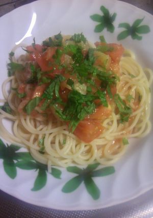トマトとなすの冷製パスタ-レシピのメイン写真