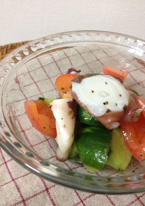 蛸とキュウリとトマトのマリネ-レシピのメイン写真