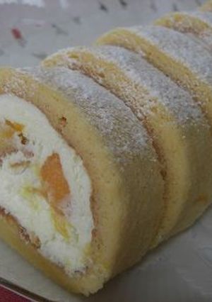 マンゴーのフワフワロールケーキ♡-レシピのメイン写真