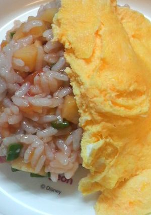 離乳食 後期 レンジで簡単オムライス-レシピのメイン写真