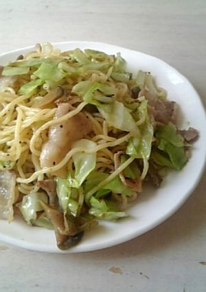 豚バラとキャベツとザーサイの塩焼きそば☆-レシピのメイン写真