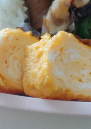 お弁当に！マヨネーズ風味の玉子焼き-レシピのメイン写真