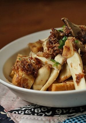 厚揚げとエリンギのおかかガーリック-レシピのメイン写真