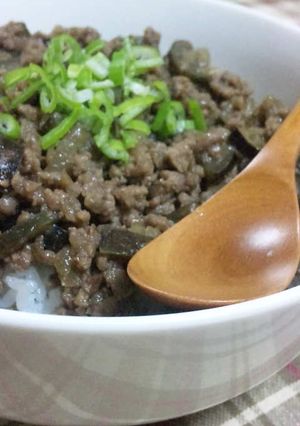 挽き肉入り茄子味噌丼☆-レシピのメイン写真