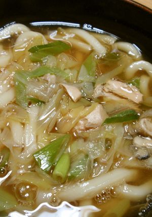 鮭うどん-レシピのメイン写真