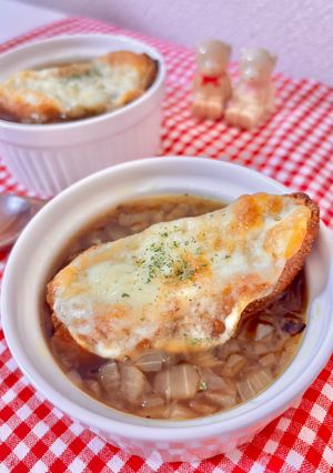 パーティにも♡簡単オニオングラタンスープ-レシピのメイン写真