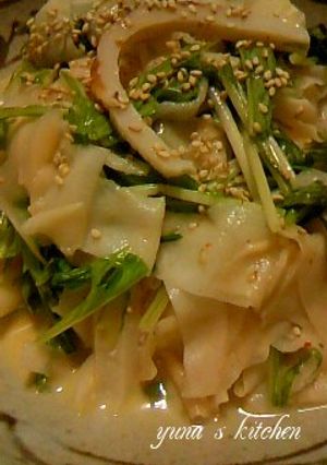 三種のゴマを美味しくいただくサラダ♪-レシピのメイン写真
