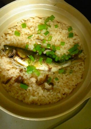 土鍋で★鮎ご飯(^o^)-レシピのメイン写真