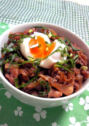 がっつり豚丼☆温玉のせ-レシピのメイン写真