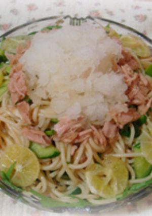 夏にさっぱり♪すだちのおろし冷製パスタ-レシピのメイン写真