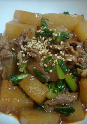 大根と豚肉のピリ辛煮-レシピのメイン写真