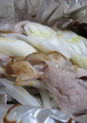 味噌味✿豚肉のホイル焼き-レシピのメイン写真