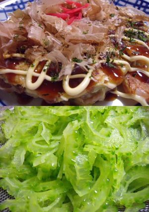 内緒でゴーヤを♪ふわふわ♥お好み焼き-レシピのメイン写真