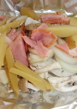 ホイル焼き しめじとオニオンバージョン-レシピのメイン写真