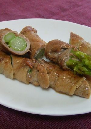 手抜き・豚肉のアスパラ巻-レシピのメイン写真