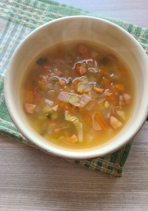 【使いきり】端っこ野菜のヘルシースープ-レシピのメイン写真