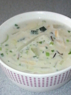 野菜たっぷり豆乳スープ〜松茸の味〜-レシピのメイン写真