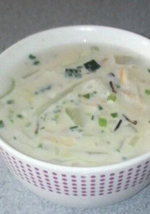 野菜たっぷり豆乳スープ〜松茸の味〜-レシピのメイン写真