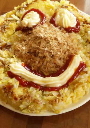 夏休みランチに！お好み焼き風ご飯♪-レシピのメイン写真
