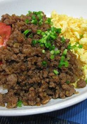 なつかしの味☆ソース豚そぼろ丼-レシピのメイン写真