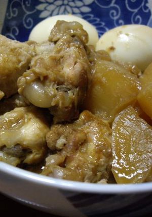 手羽元と大根の煮物　カレー風味-レシピのメイン写真