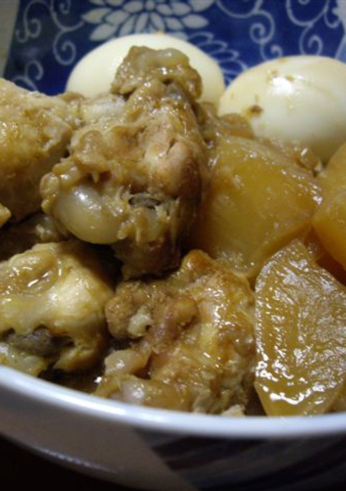手羽元と大根の煮物　カレー風味-レシピのメイン写真