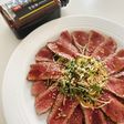 味研焼肉の生だれで作る 牛たたきの香味ポン酢がけ