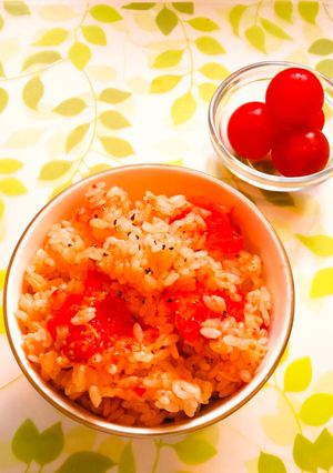 😊簡単♪プチトマトとツナの炊き込みご飯😊-レシピのメイン写真