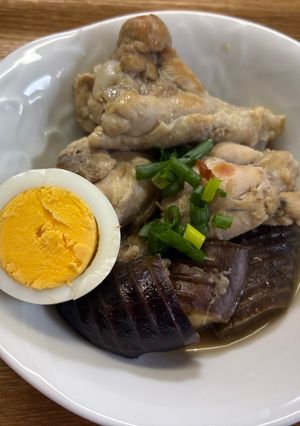 鶏手羽とナスのとろ照り煮-レシピのメイン写真