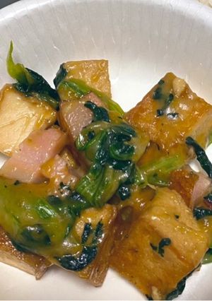 厚揚げとベーコンの和風チーズからめ-レシピのメイン写真